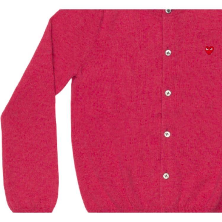 Comme des Garçons PLAY (WMNS) COMME des GARCONS PLAY Cardigan Red Emblem 'Pink' Women's AZ-N079-051-4