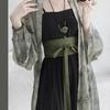 Китайский стиль династии Сун, женский повседневный костюм Hanfu, элемент Han, женская одежда