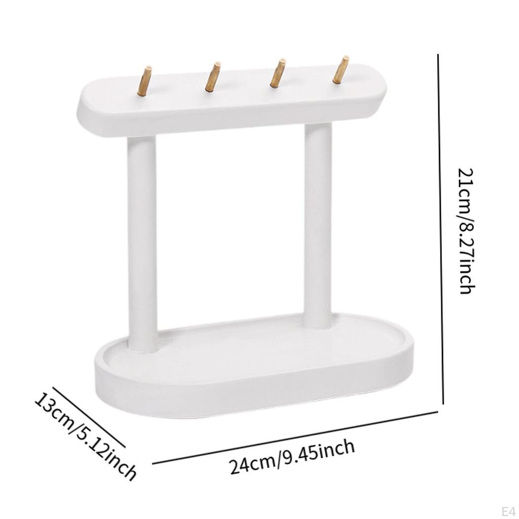 Подставка для хранения ключей, скандинавский декор, деревянный подарочный лоток-органайзер для украшений