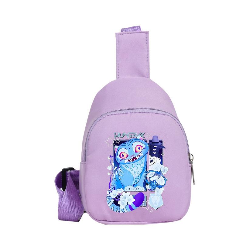 Children'S Breast Bag Animation Cartoon Peripheral Printing Casual Shoulder Bag Going Out Portable Messenger Bag