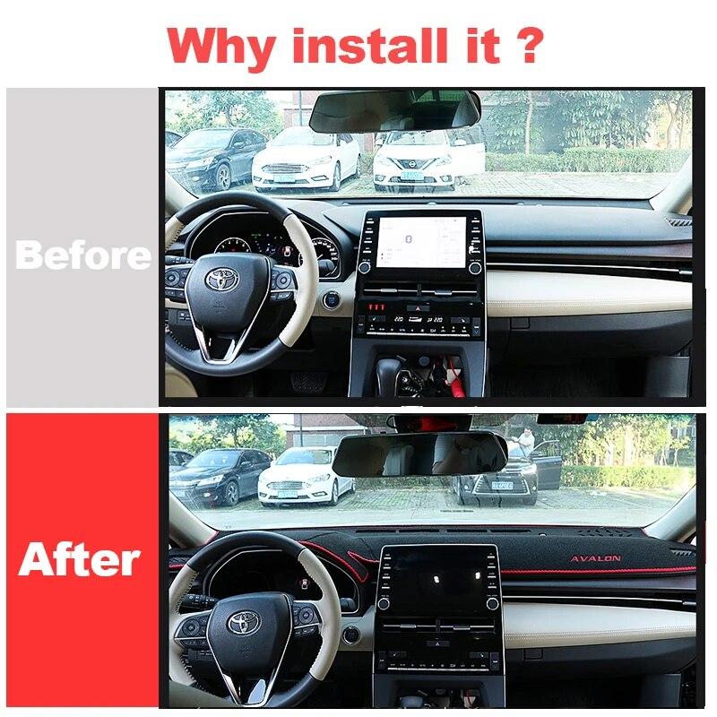 Для Toyota Avalon 2018 чехол на приборную панель автомобиля, избегайте света, коврик для приборной панели, коврики, анти-УФ-аксессуары