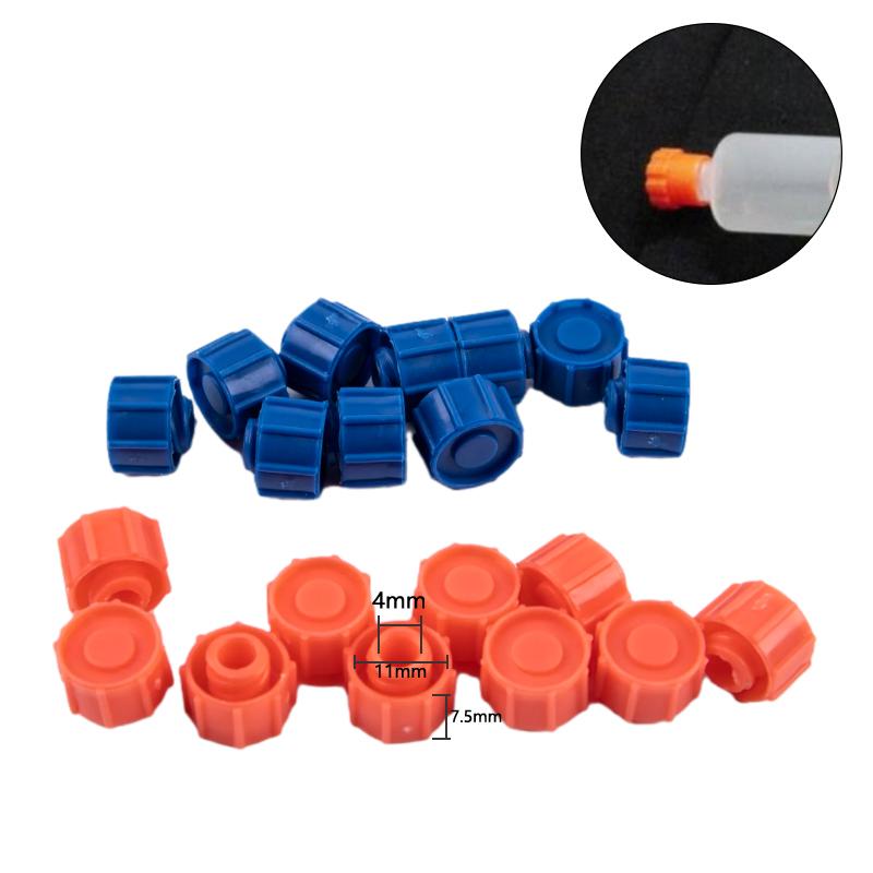 10 шт. колпачок для наконечника шприца с замком Люэра, наконечники для винта шприца, колпачки для дозатора жидкости
