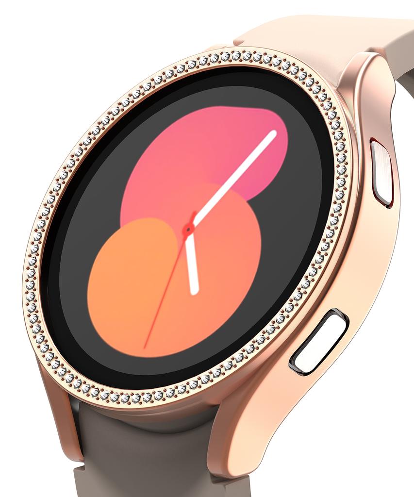 Nuateu [6Цветов] Жесткий бампер-чехол из кубического циркония для Galaxy Watch 5/4 40/44 мм