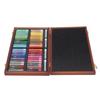48 Colors Oil Pastels Set Water Soluble Soft Pastel Set Art Supplies with Wooden Box for Artists