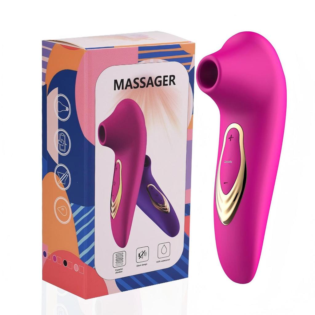 Russian Trade Silicone Teasing Massager: Rechargeable Vibrating Erotic Device for Women