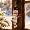 Holiday Craft Set Crochet Doll Spiral Ornament DIY Kit, with Yarn Project Soft Yarn, Beads, Christmas Tree Hanging for Window Wall Cabinet Festive