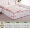 Wrinkle Resistant Tassel Bed Skirt Solid Color Bed Ruffles Wrap  Bedding Accessory