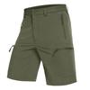 Men's Shorts, Half Trekking Pants, Work Shorts, Quick-Drying, Outdoor Shorts, Fishing Shorts, Green, Size M