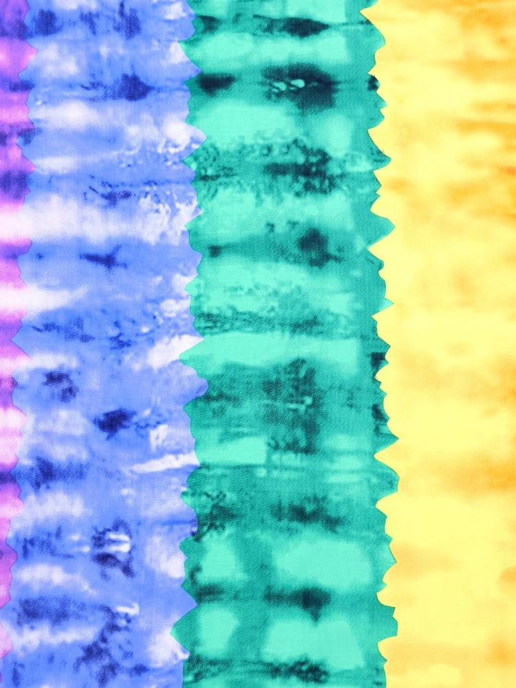 EDOLYNSA Стильный красочный женский богемный халат, длинное платье, свежее платье для отдыха, непринужденное домашнее платье, пляжная одежда, накидка Q1546