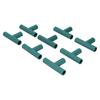 8Pcs T Shape Connector DIY Plant Stake Joint Tee Adapter for 16mm Garden Plant Support