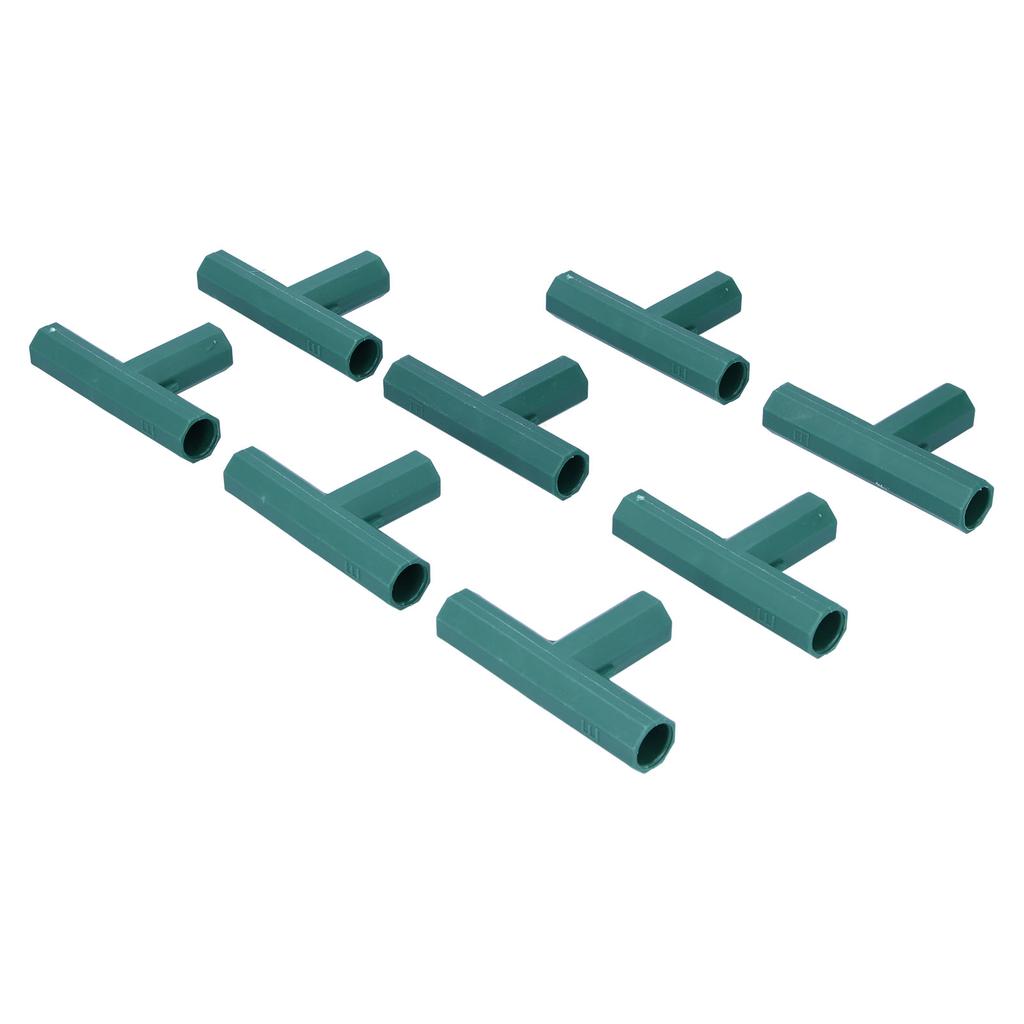 8Pcs T Shape Connector DIY Plant Stake Joint Tee Adapter for 16mm Garden Plant Support