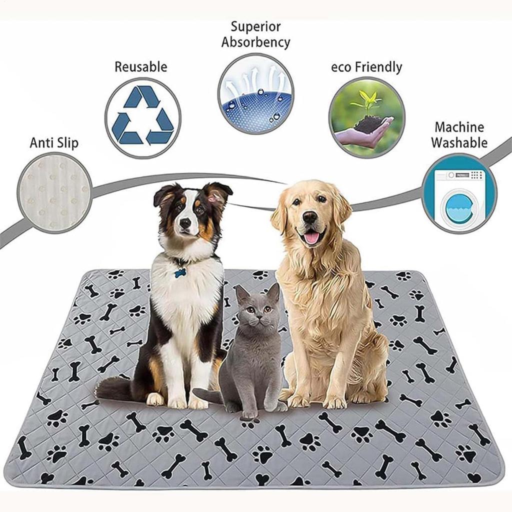 Dog Pads Non-slip Pet Training Mat Reusable Washable Absorbent Pee Pads For Cats Potty Training Home Travel Playpen Crate