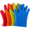 1 Hand Bake Silicone Gloves Microwave Oven Baking Kitchen Anti-scald Anti-slip BBQ Pot Holder