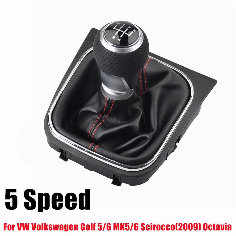 5 6 Speed Gear Shift Knob For VW Golf 5 MK5 Rabbit Jetta 2004 2005 2006 2007 2008 2009 Volkswagen Golf 6 Jetta MK6 2010-2014