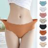 Women's Seamless Panties Sexy Lingerie Underwear 3Pcs/Set For Female Shorts Women Briefs Underpanties Panty Plus Size Pink M-2XL