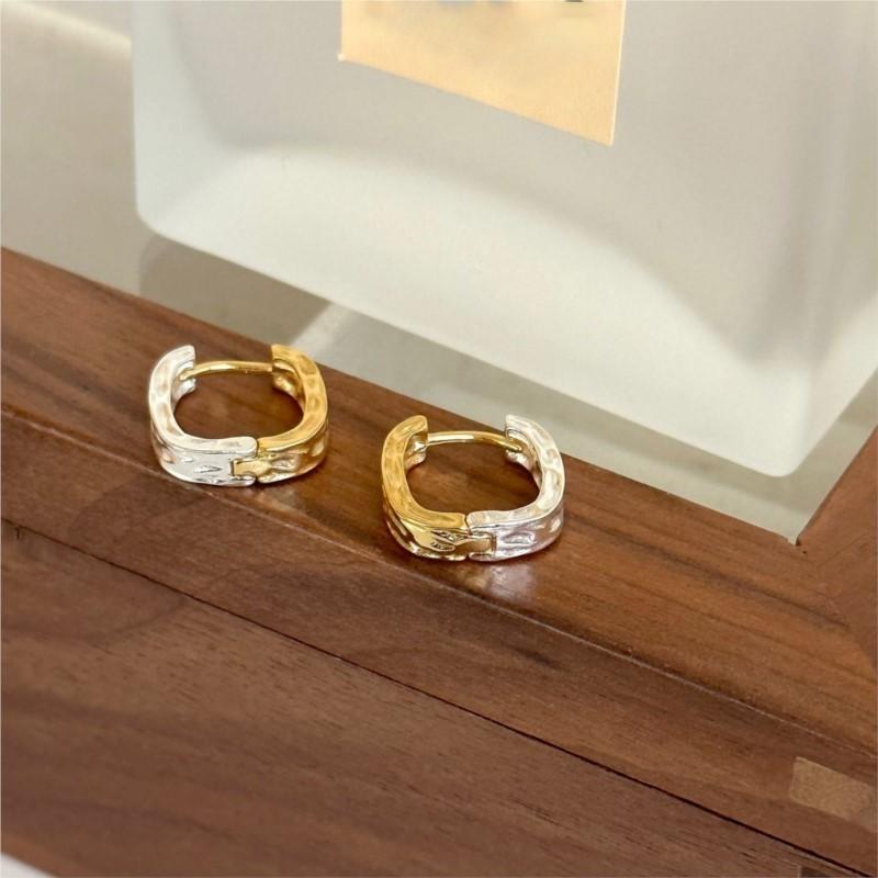 ANENJERY Металлические квадратные серьги-кольца для женщин с геометрической пряжкой для ушей, модные ювелирные изделия, подарки Pendientes