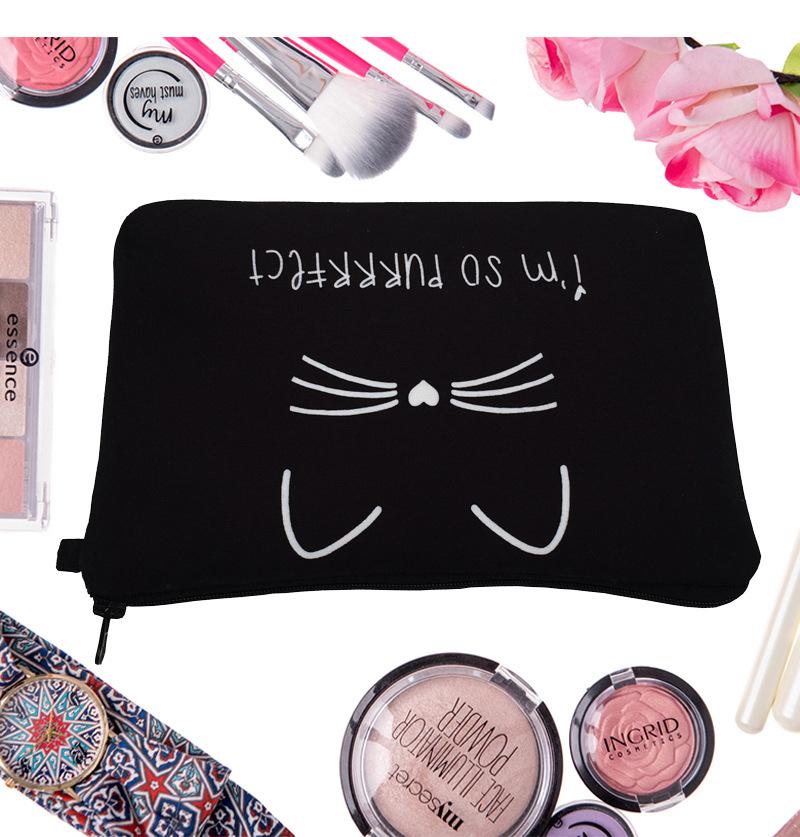 Женская косметичка с принтом кошки, органайзер для туалетных принадлежностей, дорожный кейс для хранения ARI