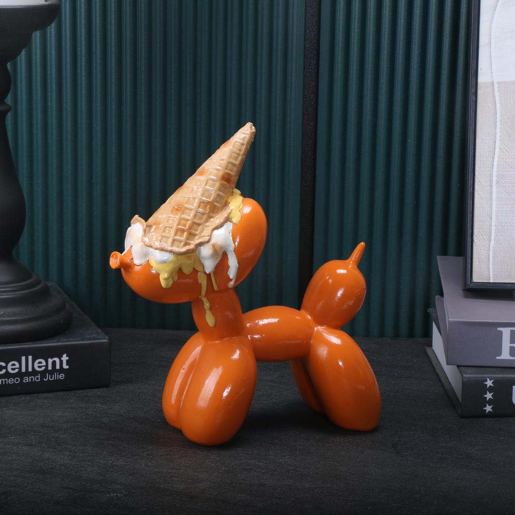 Balloon Dog Statue Modern Pop Art Sculpture for Home Decor Colorful Resin Figure Unique Gift for Art Lovers Party Decoration
