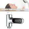 Цифровой душ Температура Водонепроницаемый светодиодный дисплей Монитор термометра воды