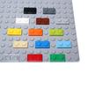 200 шт. Конструктор DIY Фигурки Кирпичики 1*2 Частицы для Сборки MOC 3023 Тонкая Пластина 1x2 Точки Образовательная Креативная Игрушка для Детей