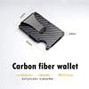 Мужской многофункциональный кошелек для карт из углеродного волокна с защитой от кражи RFID