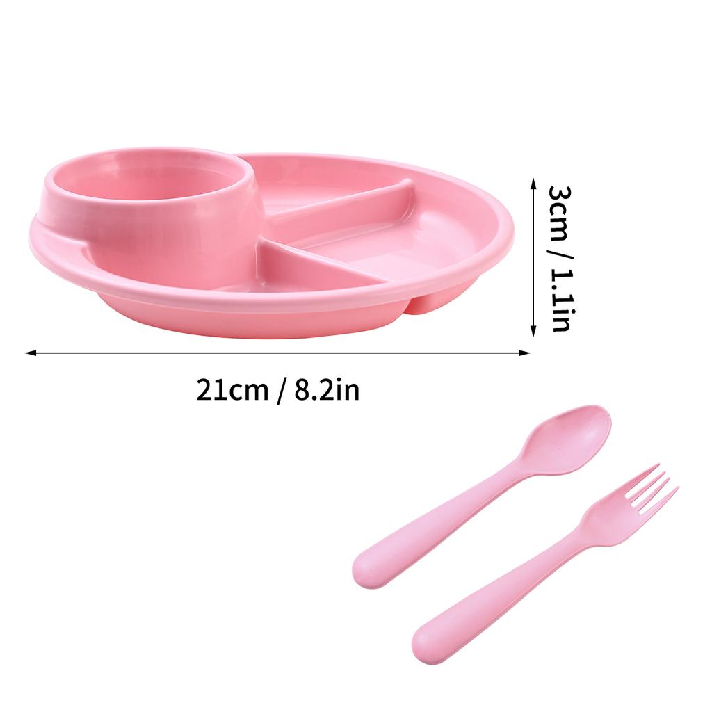 Fruit Salad Plate Microwave Safe Reusable Divided Dinner Plates Food Dishes Cake Dessert Tray Kitchen Tableware