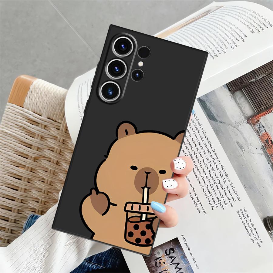 Funny Capybara Case for Samsung Galaxy S25 S23 S10 S9 S24 Plus S26 S20 Ultra Note 20 8 9 10 S21 FE Funda Phone Cover