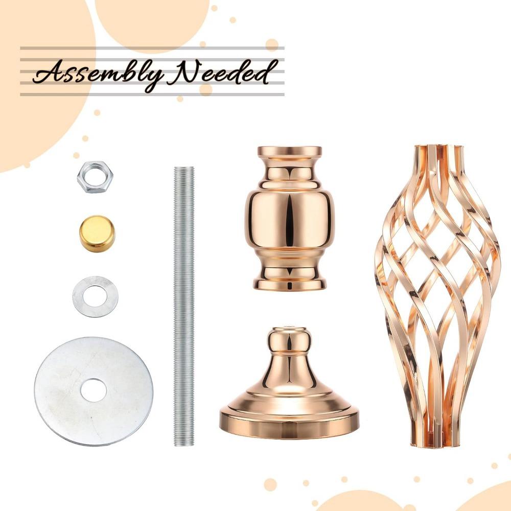 Ваза подставка для рогов подставка для цветов свадьба день рождения событие украшение дома кристалл 24 дюйма высота желтое золото ваза для украшения центра декор