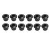 12 шт. Втулка для конверсии колков акустической гитары 10 мм Пластиковый адаптер Набор аксессуаров Комплект Черный