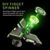 Fidget Spinners Cool, игрушка-фигурка для снятия стресса, тревожности, СДВГ, Fidget Light Up Spinner, металлическая игрушка-спиннер на руку со светящимся светом