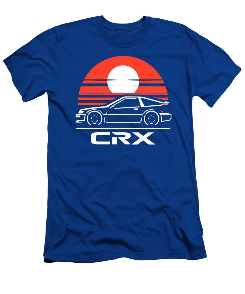 Летние новые футболки Honda для мужчин и женщин CRX Racing Мотоциклетная езда Внедорожные энтузиасты Короткий рукав Ретро Модные Топы