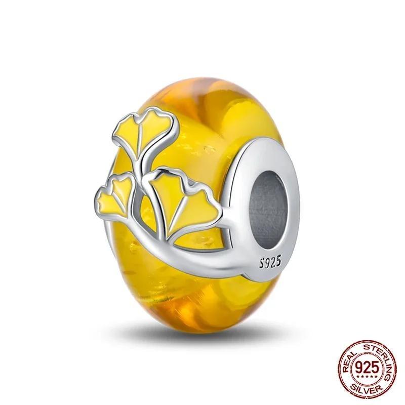 Copper Fashion Squirrel Maple Leaf Autumn Series Charms Beads Fit Original Bracelets Diy Jewelry Making