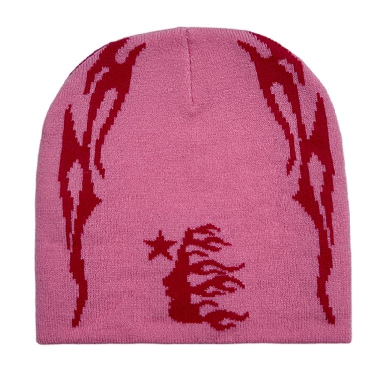 Популярная шапка-бини для взрослых, модная зимняя осенняя шапка-череп, теплая шапка-пуловер для подростков, дышащая, эластичная, жаккардовая шапка
