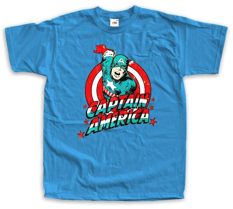 Cpt America V2 Comic Super Heroes Vintage T Shirt Unisex sizes S-5XL 100% cotton
