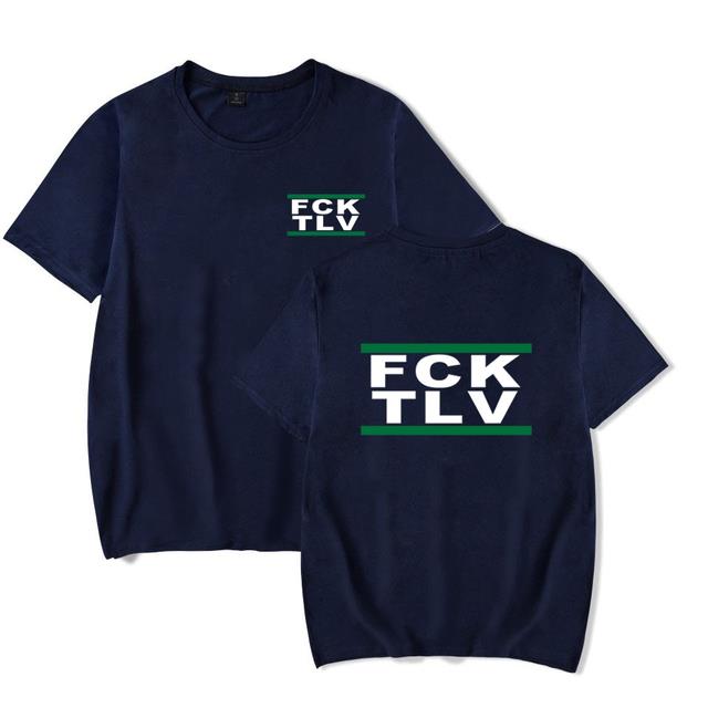 Youth shirt Cotton Oversize Large Size 2022  FCK TLV 2D Print Tshirts Men/women Fashion T-shirt Streetwear Boys/girls Clothe