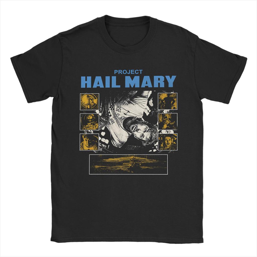 Unisex Unisexs Tshirts Project Hail Mary Space Vintage 100 Cotton Tee Shirt Short Sleeve T Shirts Round Neck Clothing Plus Size