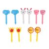 10Pcs Mini Animal Farm Cartoon Fork Fruit Children Snack Cake Dessert Fork