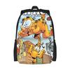 Школьная сумка Garfield для детей, удобная для учеников начальной и средней школы, рюкзак большой вместимости, рюкзак для отдыха и путешествий с полным принтом