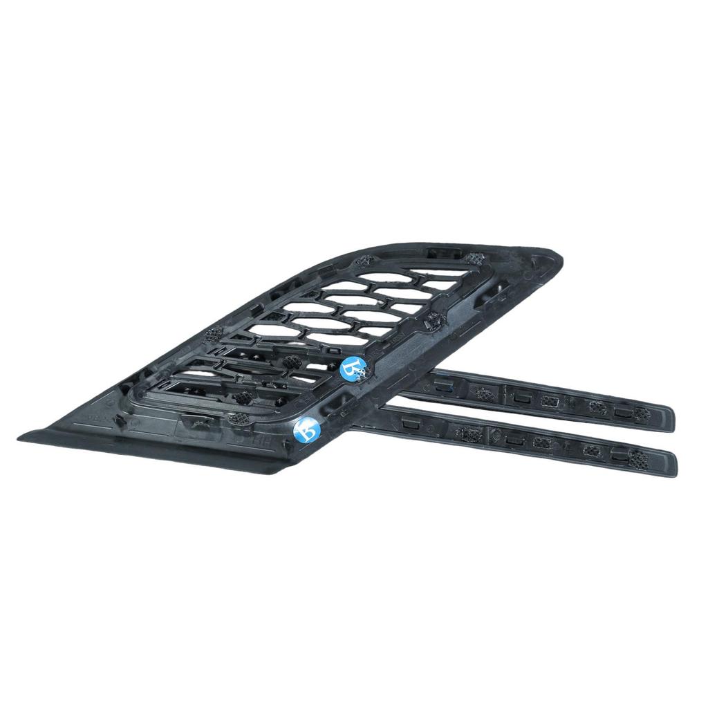 Matte Black Fender Vent Grille with Bright Gray Strip for Range Rover Sport L494 (2014) - Left Side