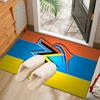 Marlins Baseball Team Rug Office Carpet Non-Slip Mat, Chair Rug Floor Covering for Gaming, Bedroom, Living Room , Home Decor Christmas Gift