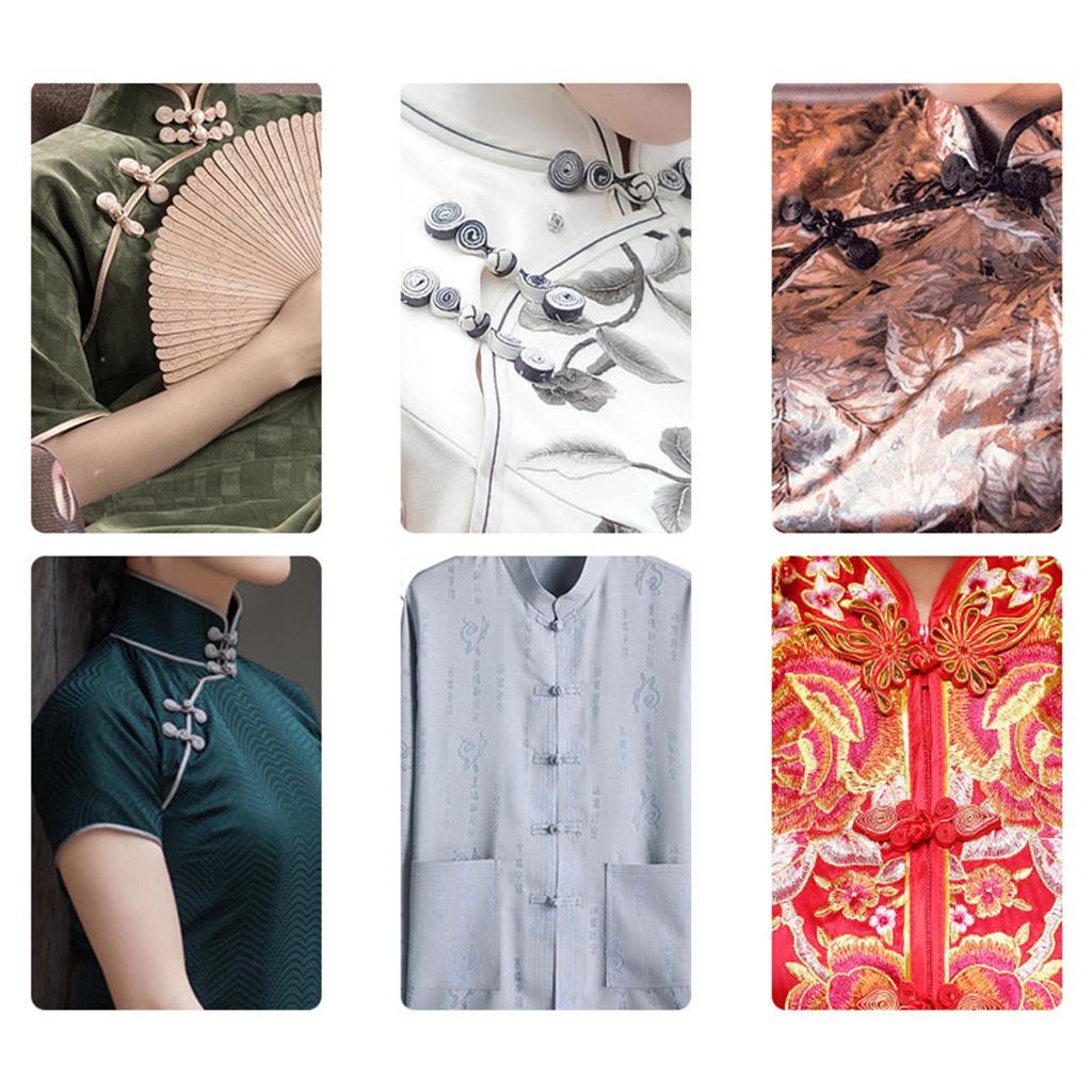 5 Pairs/Pack Cheongsam Closure Sewing Fasteners Chinese Knots Frog Button Decorative Buttons Chinese Traditional Buttons