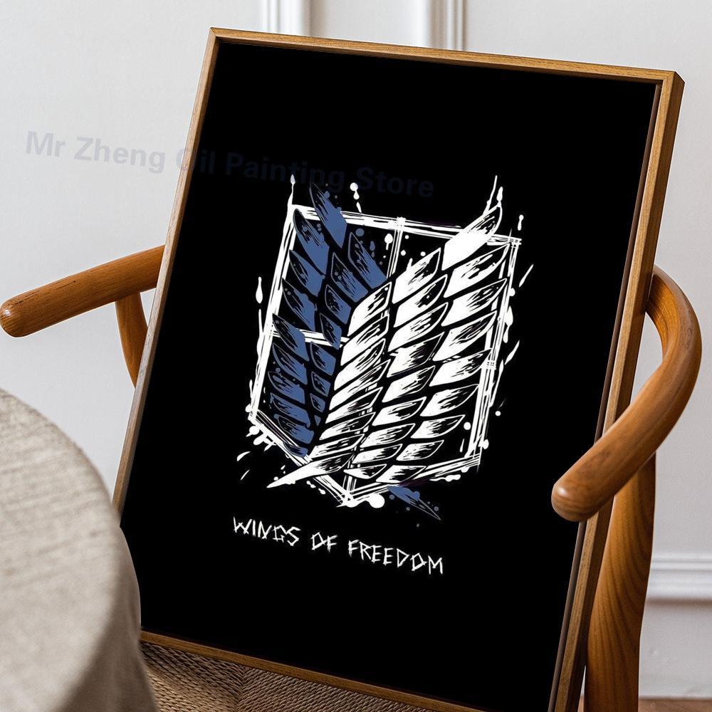 1 шт. Атака титанов постер самоклеящаяся художественная водонепроницаемая бумажная наклейка декор для стен кофейни бара