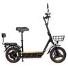 Электросамокат KuKirin C1 Pro 500 Вт, аккумулятор 48 В, 26 Ач, 14-дюймовый электросамокат с задним сиденьем и передней корзиной для хранения вещей, педали из цельного дерева