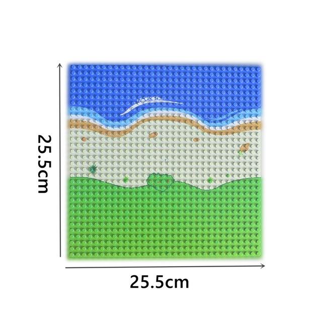 32*32 16x16 Точек Базовая Пластина Кирпичики Городская Улица Дорога Базовая Пластина Стена Строительство 32x16 Совместимые Строительные Блоки Детские Игрушки Leduo