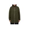 Nike Solid Color Stand Collar Zipper Asymmetrical Exposed Stitch Jacket Women Jackets Green DR5399-325