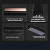 2280 Пад Алюминиевый сплав Теплоотвод для SSD 2 трубки Термосиликон Решетка NVMe Твердотельный