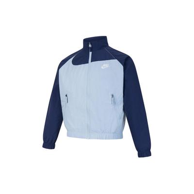 (GS) Куртка Sportswear Amplify Woven с полной молнией 'Light Armoury Blue' Детская FN9134-440