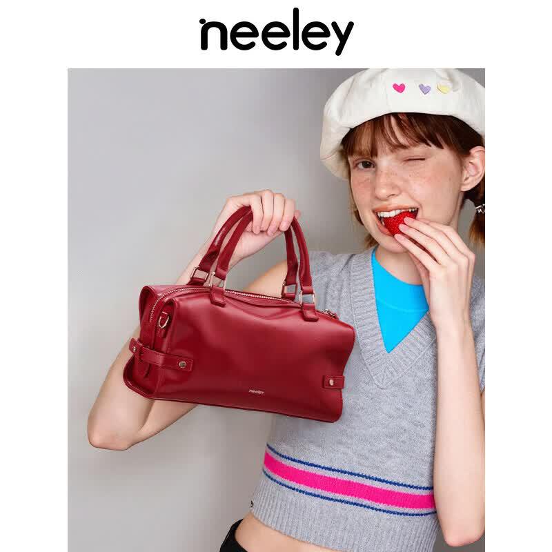NEELY Оригинальный Дизайн Кожаная Сумка-Бостон для Боулинга