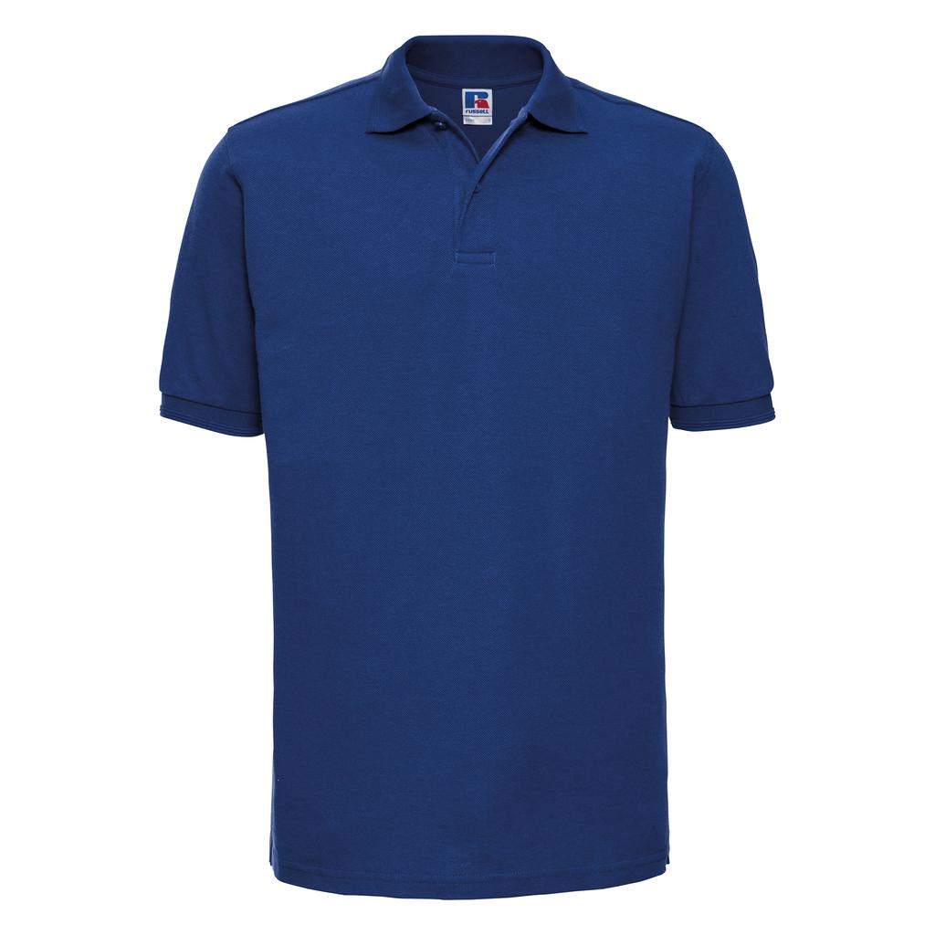 Russell Mens Ripple Collar & Cuff Short Sleeve Polo Shirt