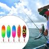 5 Fishing Spoons, Lures, Hard Sequin Tackle for Salmon, Pike, Redfish, Bass, Perch